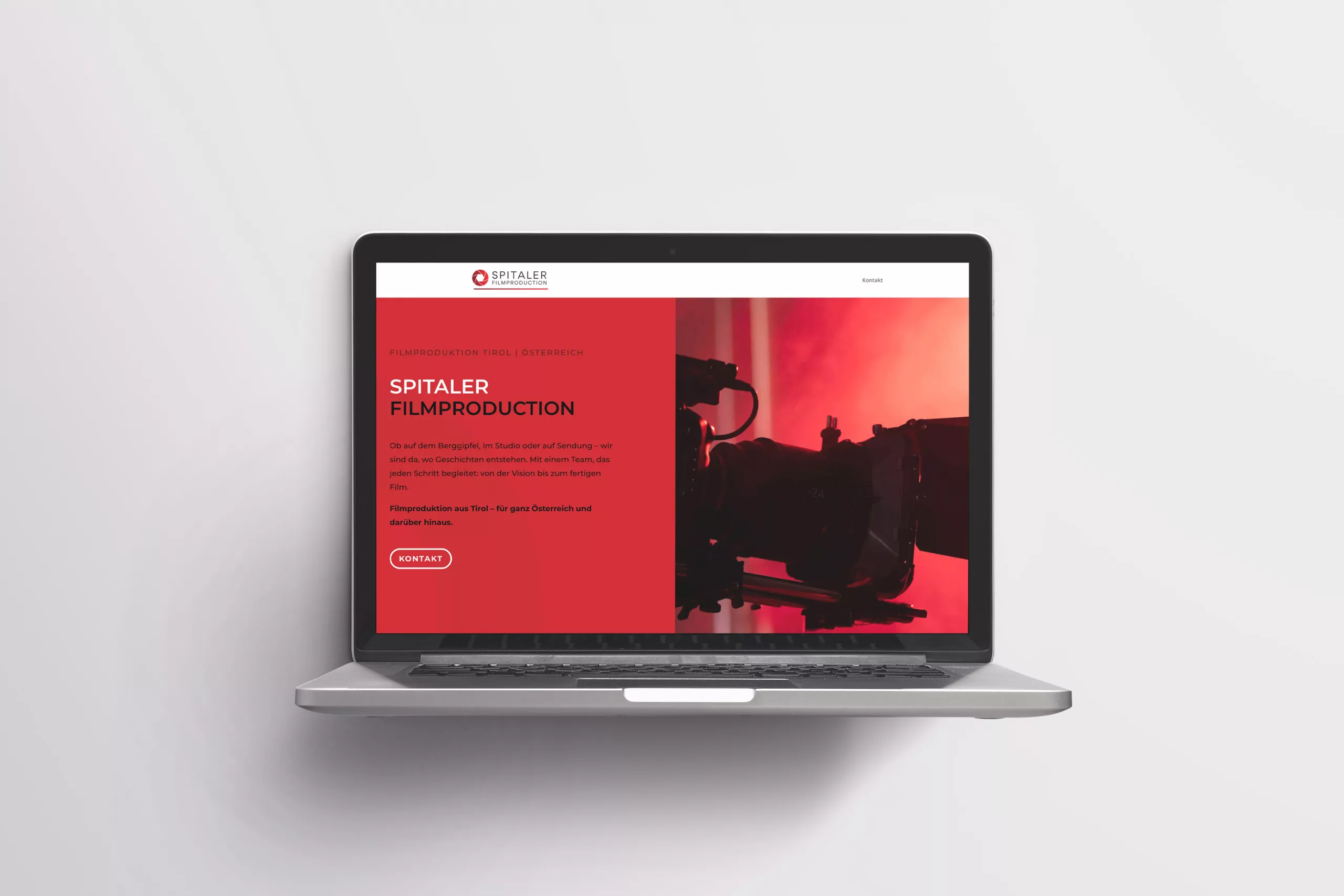 Website für Benedikt Kapferer von Miriam Rauch