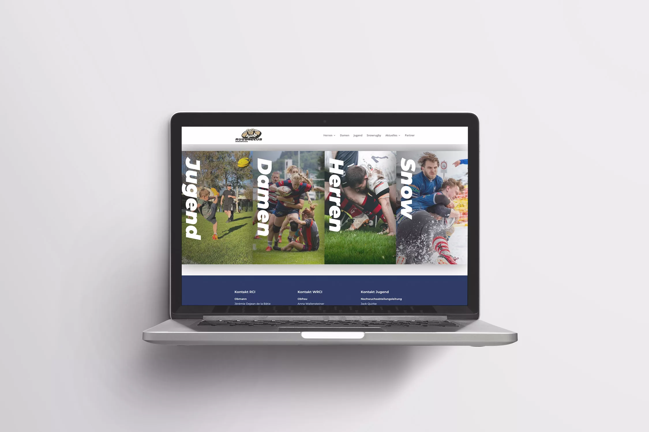 Website für Benedikt Kapferer von Miriam Rauch
